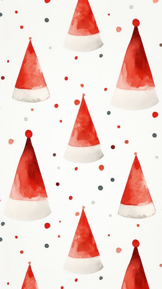 Santa hat backgrounds pattern confectionery. AI generated Image by rawpixel.