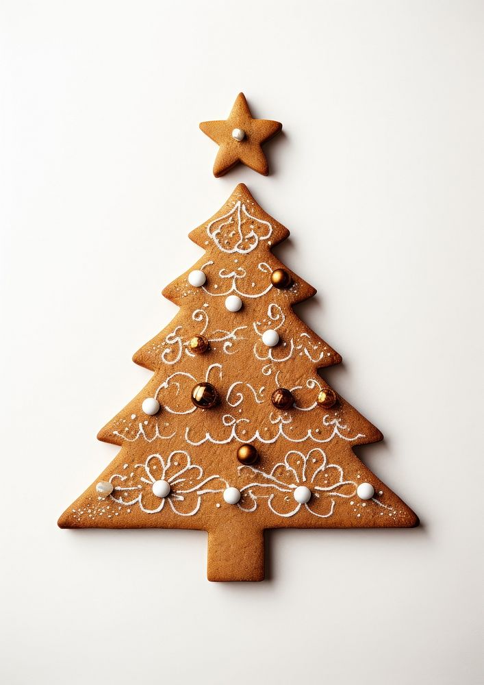 Gingerbread christmas cookie tree. AI generated Image by rawpixel.