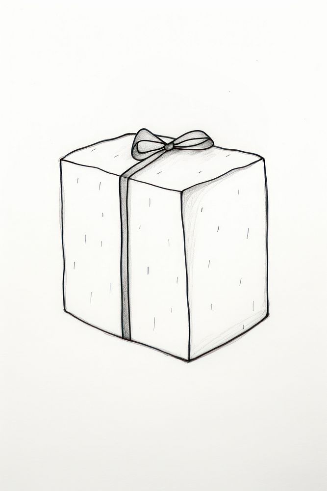 Gift Box gift box drawing. AI generated Image by rawpixel.