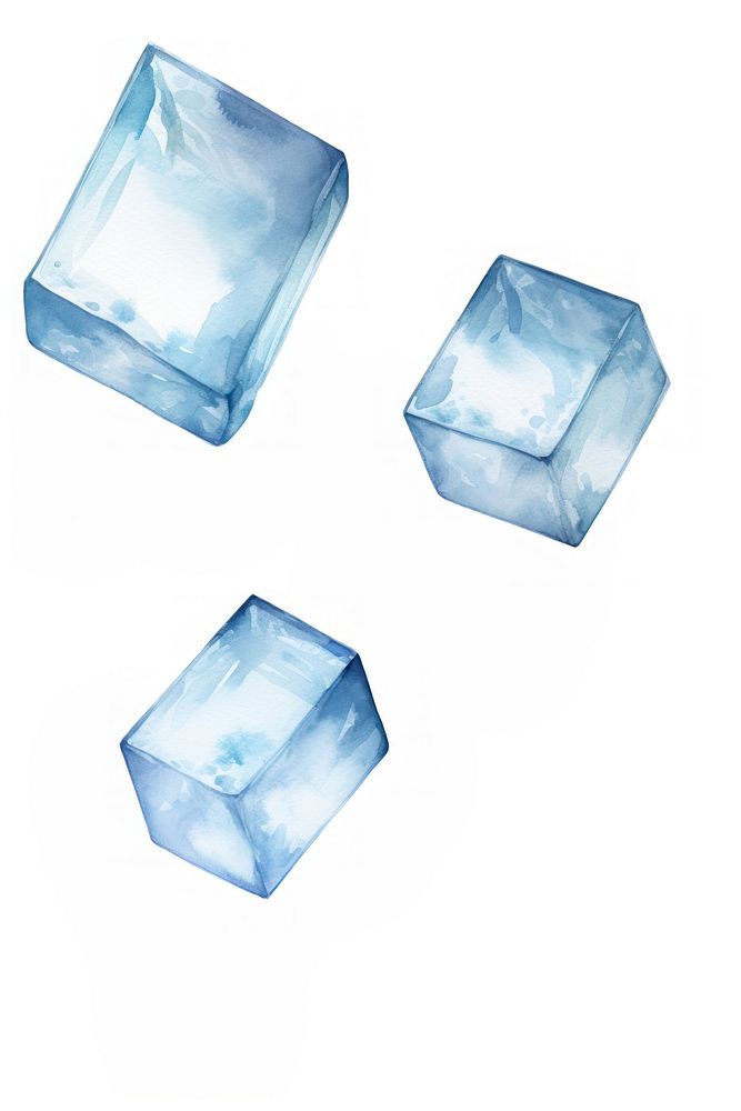 Four flying ice cubes gemstone jewelry crystal. AI generated Image by rawpixel.