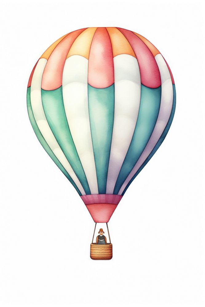 A hot air balloon aircraft vehicle transportation. AI generated Image by rawpixel.