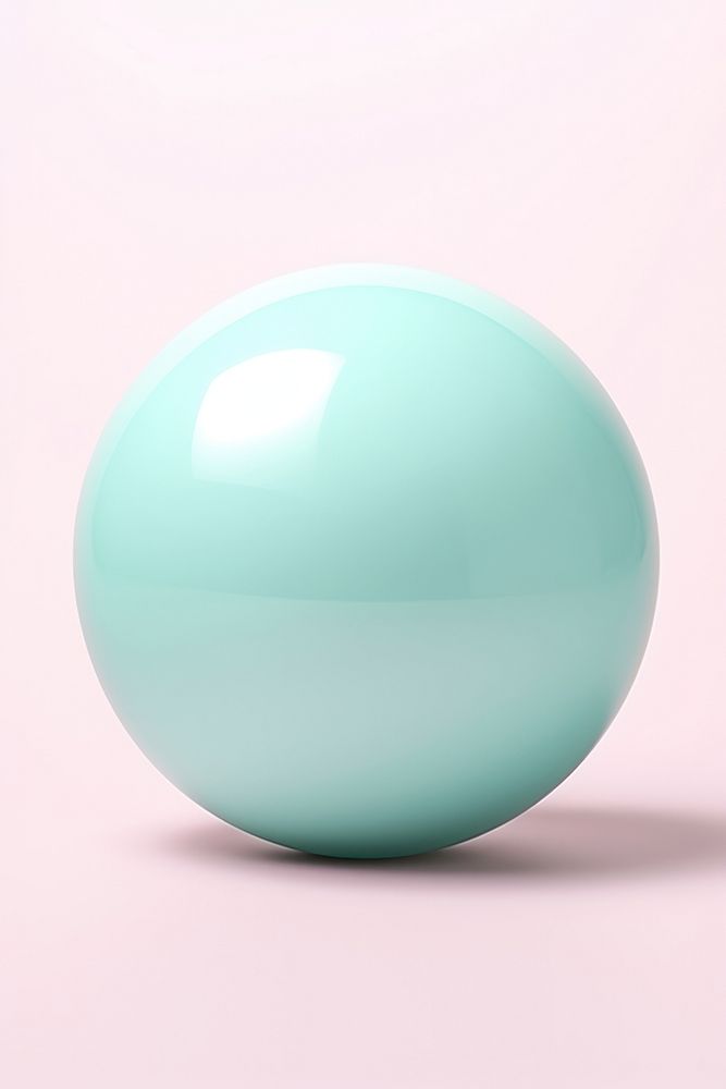 Sphere shape turquoise white background simplicity. AI generated Image by rawpixel.