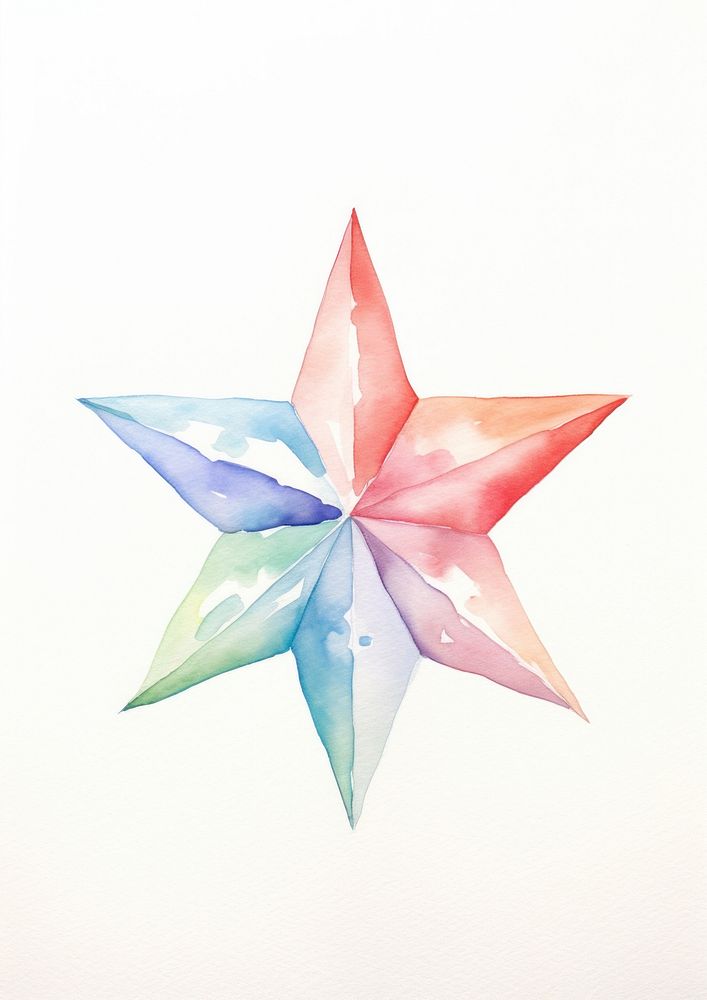 Christmas star paper art creativity. AI generated Image by rawpixel.