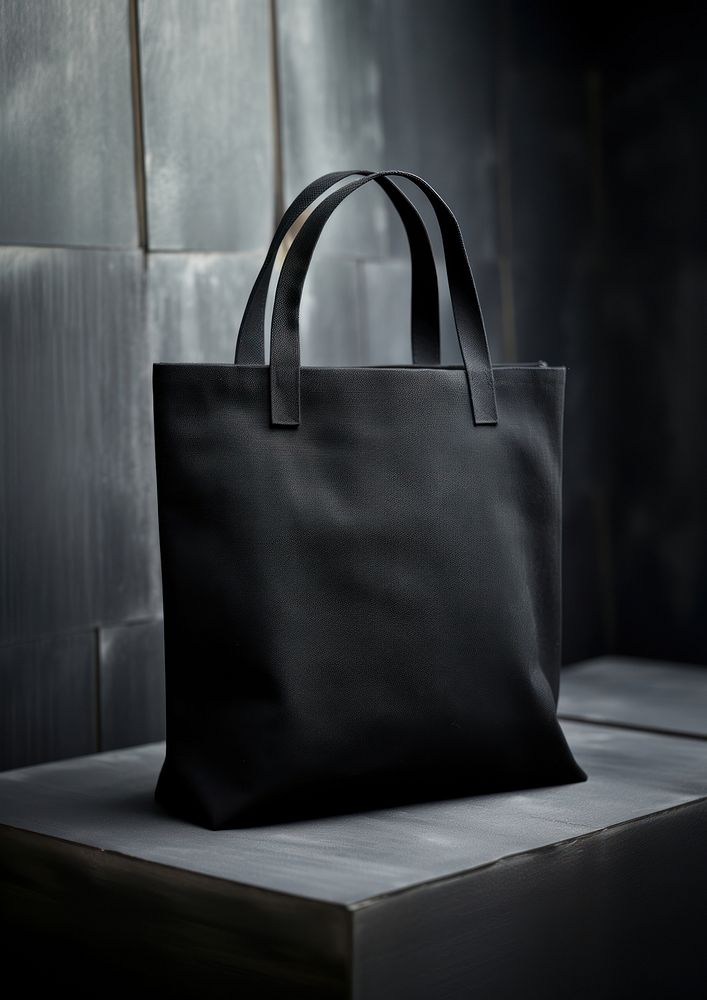 Tote bag handbag black accessories. AI generated Image by rawpixel.