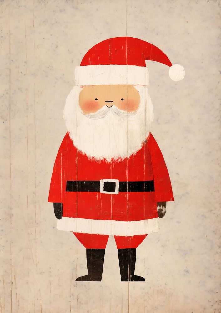 Santa claus standing art anthropomorphic representation. AI generated Image by rawpixel.