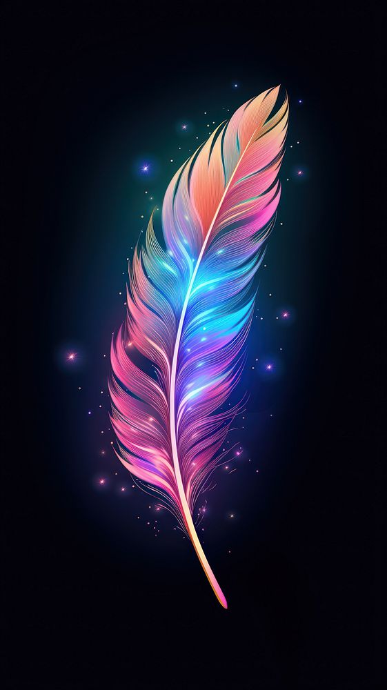 Feather pattern nature light. AI generated Image by rawpixel.