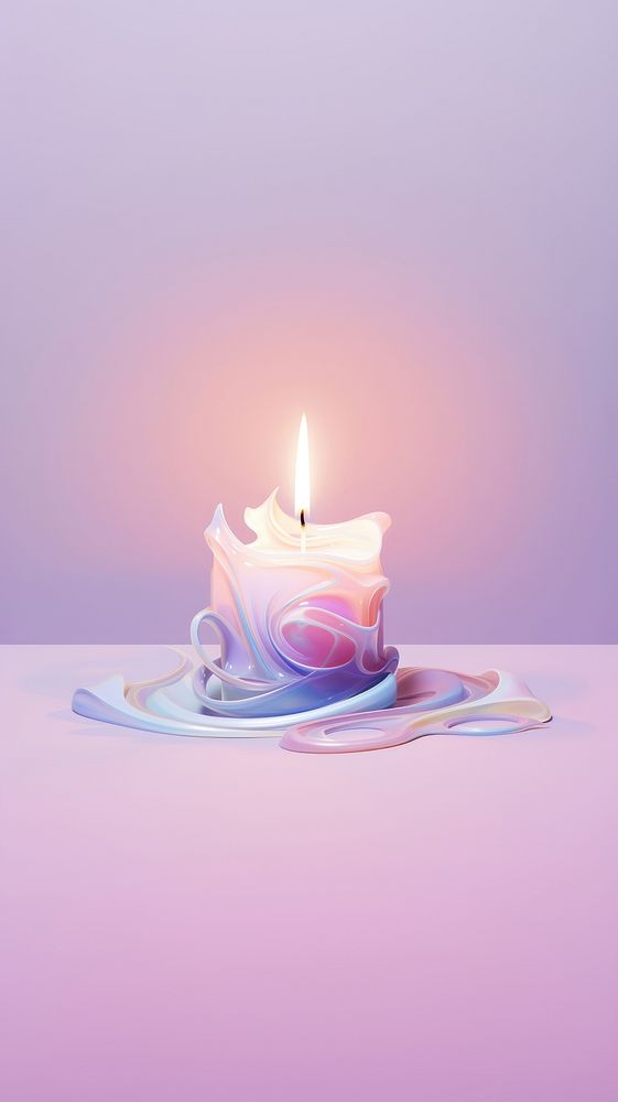Candle illuminated lighting glowing. AI generated Image by rawpixel.