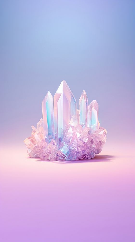 Crystal gemstone mineral quartz. AI generated Image by rawpixel.