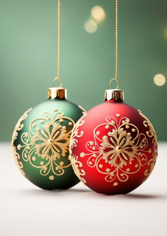 Christmas green gold red. AI generated Image by rawpixel.
