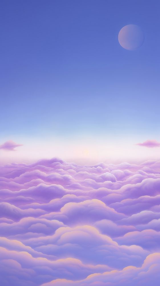 A pastel purple space cloud astronomy outdoors. AI generated Image by rawpixel.