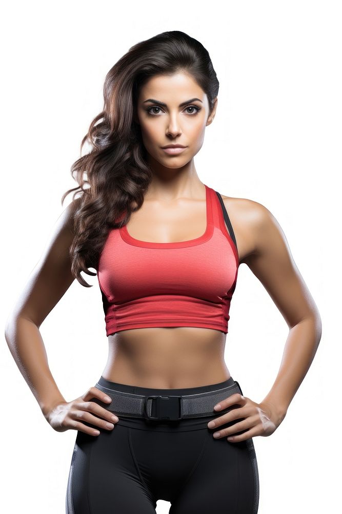 Fitness woman determination bodybuilding undergarment. AI generated Image by rawpixel.