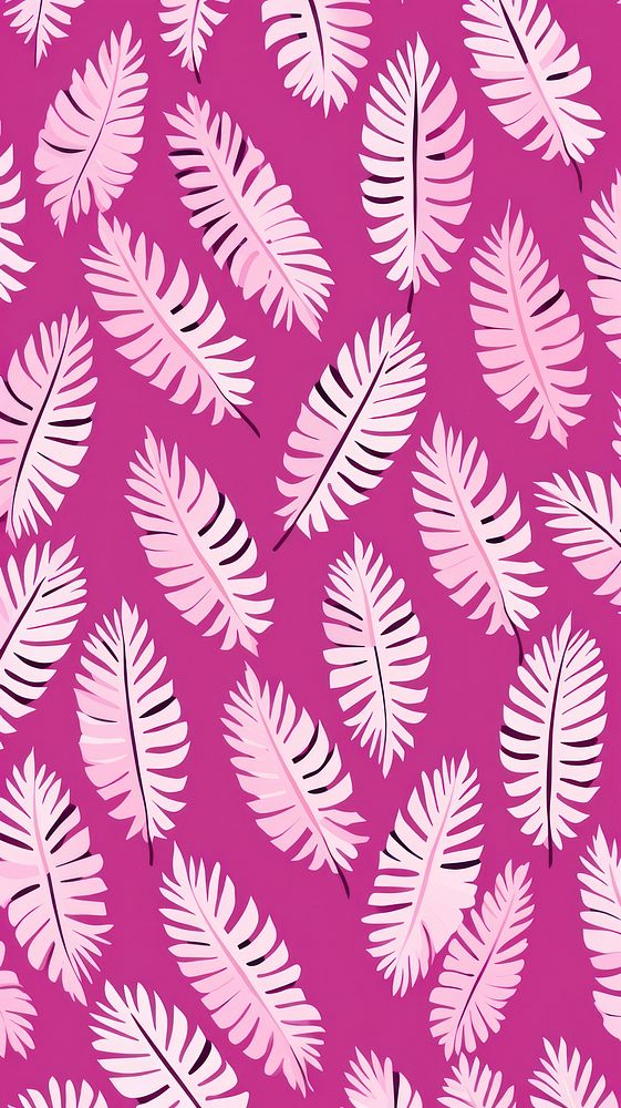 Plam leaves pattern backgrounds wallpaper. AI generated Image by rawpixel.