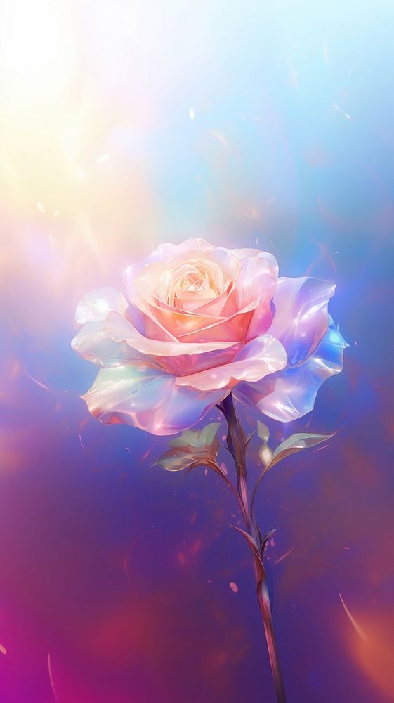 Rose flower blossom petal. AI generated Image by rawpixel.