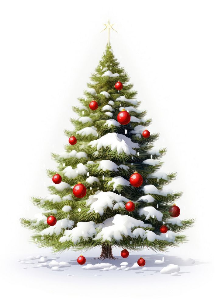 Christmas tree plant white pine. AI generated Image by rawpixel.