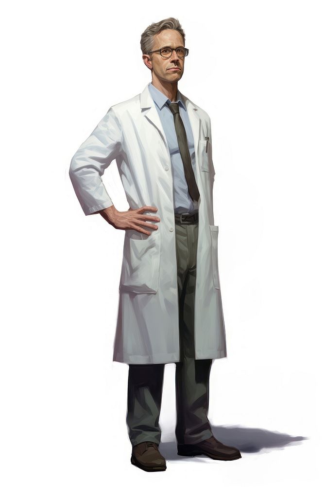 Doctor overcoat adult stethoscope. AI generated Image by rawpixel.