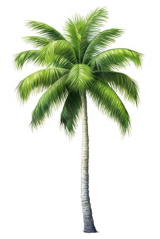 Coconut tree, plant illustration, design resource