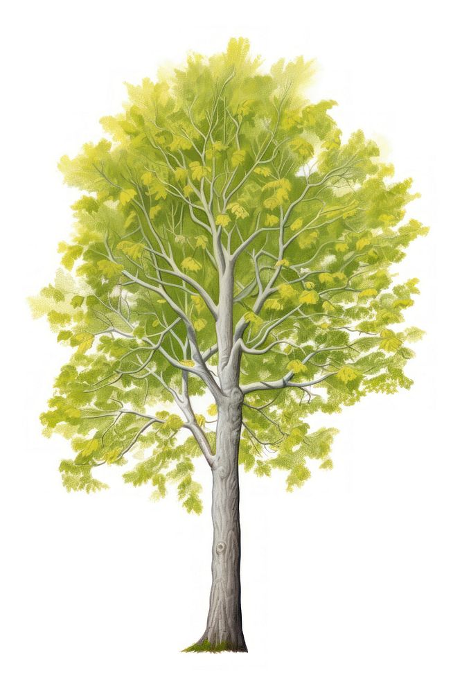 Sycamore tree, plant illustration, design resource