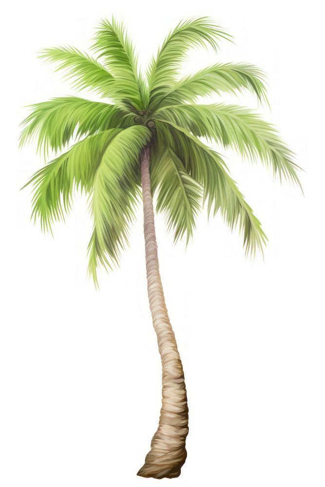 Coconut tree, plant illustration, design resource