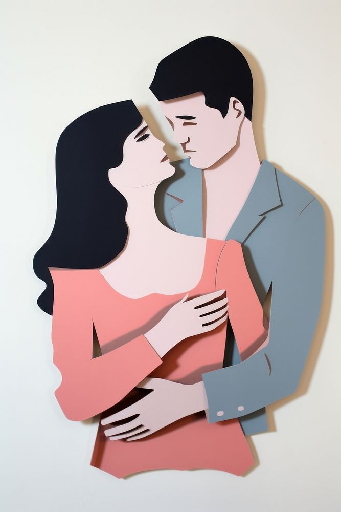 Lovely Teen Couple painting love art. AI generated Image by rawpixel.