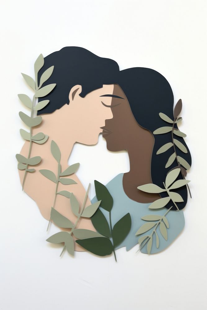 Lovely Teen Couple painting adult plant. AI generated Image by rawpixel.