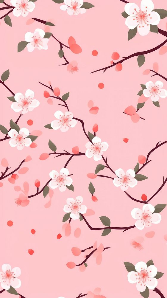 Sakura flower backgrounds wallpaper blossom. AI generated Image by rawpixel.