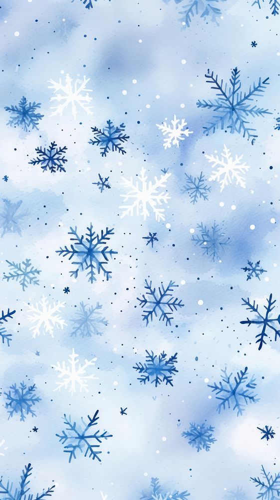 Snow snowflake pattern backgrounds. AI generated Image by rawpixel.