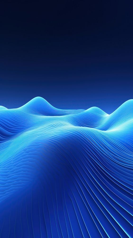 Wave blue backgrounds futuristic. AI generated Image by rawpixel.