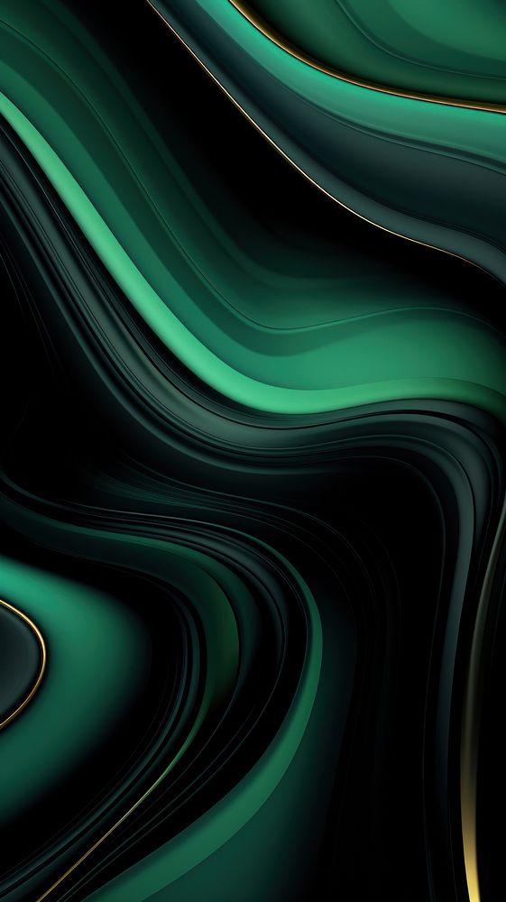 Geometric fluid shapes green backgrounds abstract. AI generated Image by rawpixel.