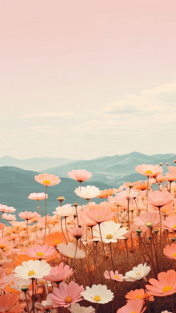 Flower landscape outdoors nature plant. AI generated Image by rawpixel.