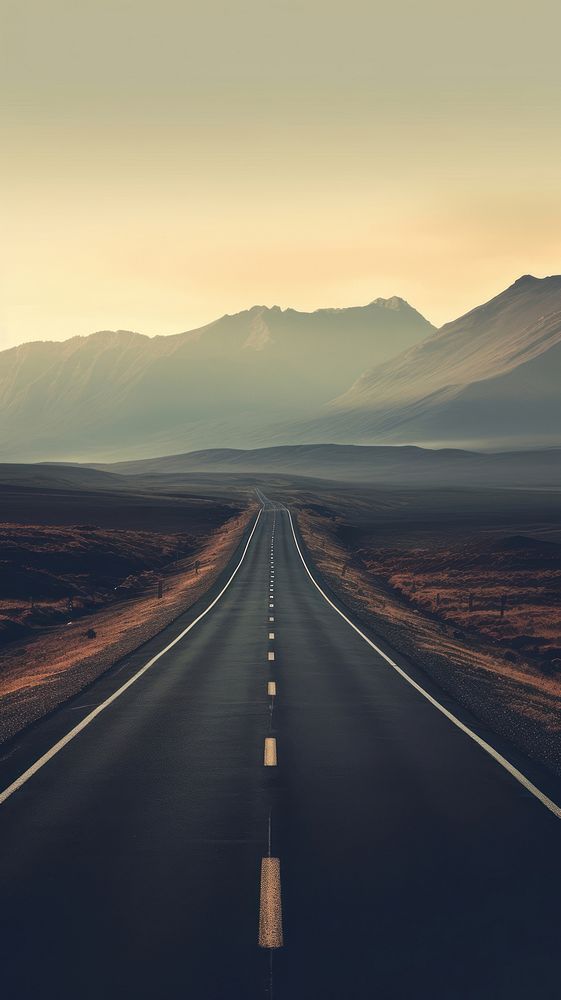 Road outdoors horizon highway. AI generated Image by rawpixel.