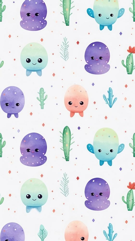 Aliens pattern backgrounds nature. AI generated Image by rawpixel.