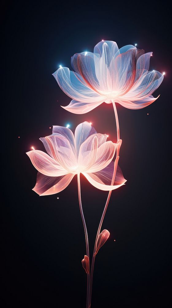 Futuristic flower outdoors nature. AI generated Image by rawpixel.