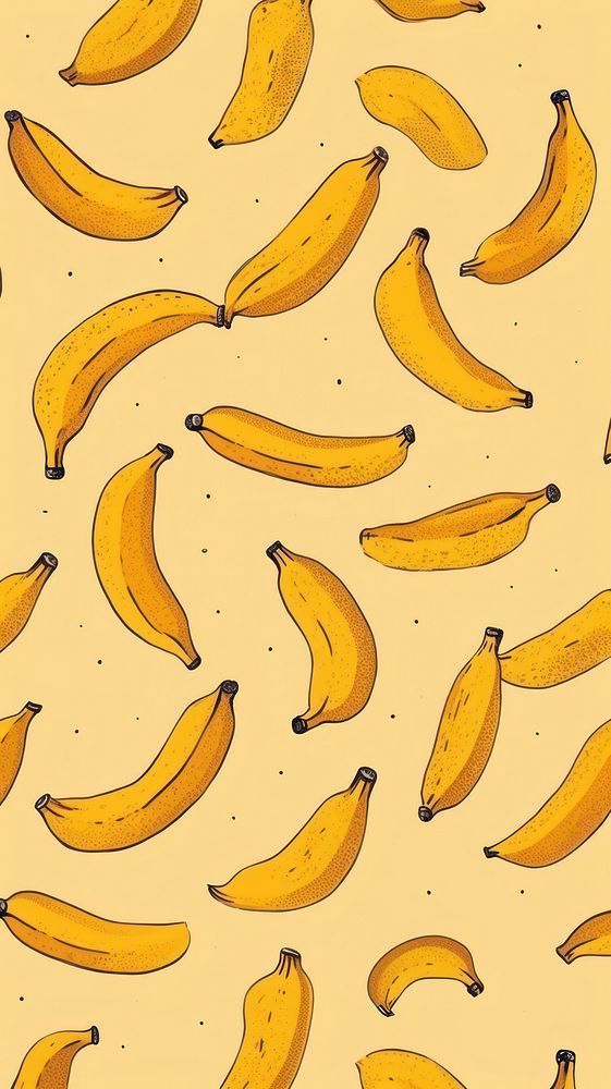 Bananas banana backgrounds pattern. AI generated Image by rawpixel.