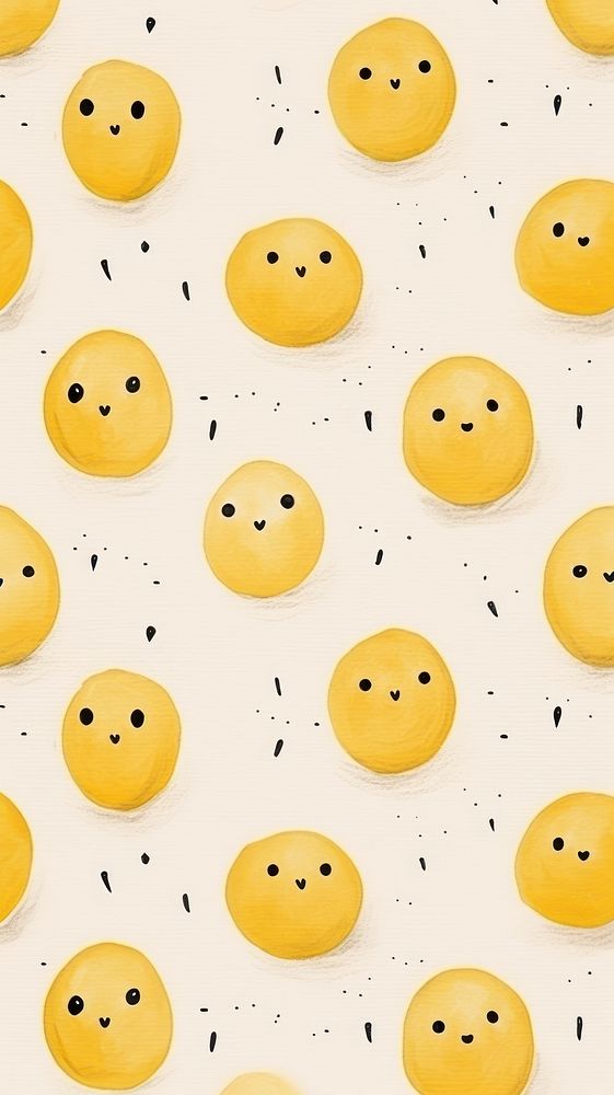 Smiley face backgrounds pattern anthropomorphic. AI generated Image by rawpixel.