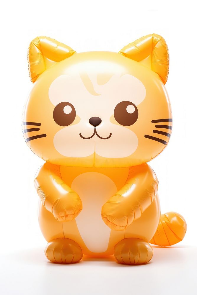 Cat cute toy white background. AI generated Image by rawpixel.