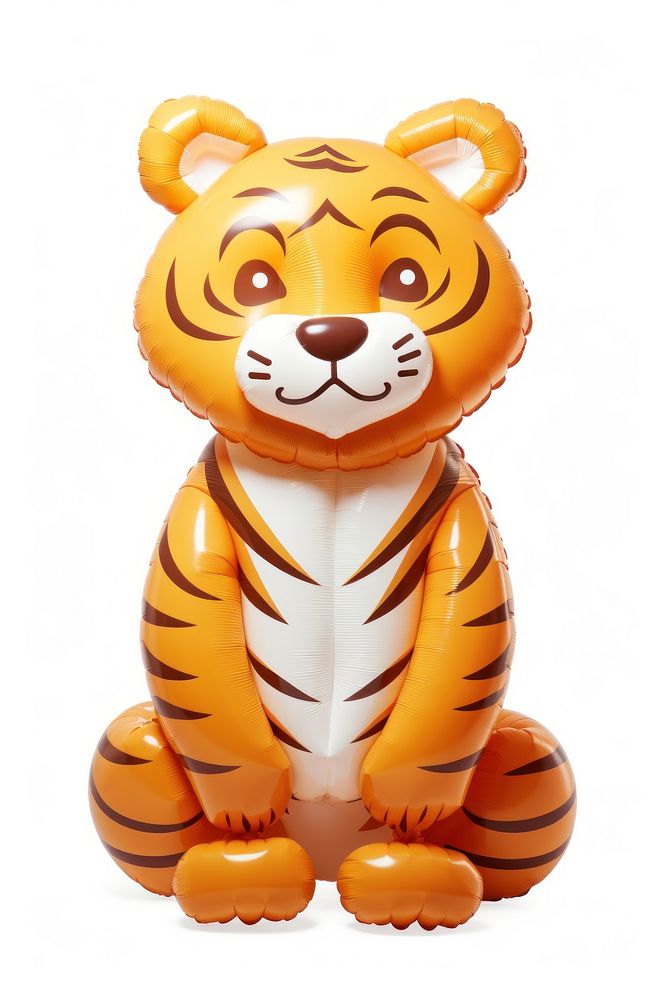 Tiger nature toy white background. AI generated Image by rawpixel.