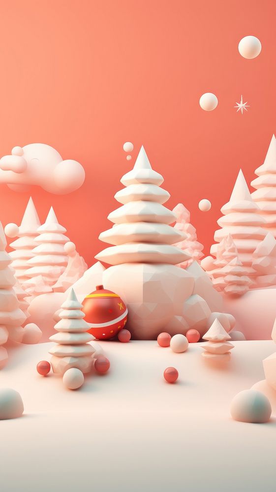 Christmas Wallpaper christmas dessert nature. AI generated Image by rawpixel.