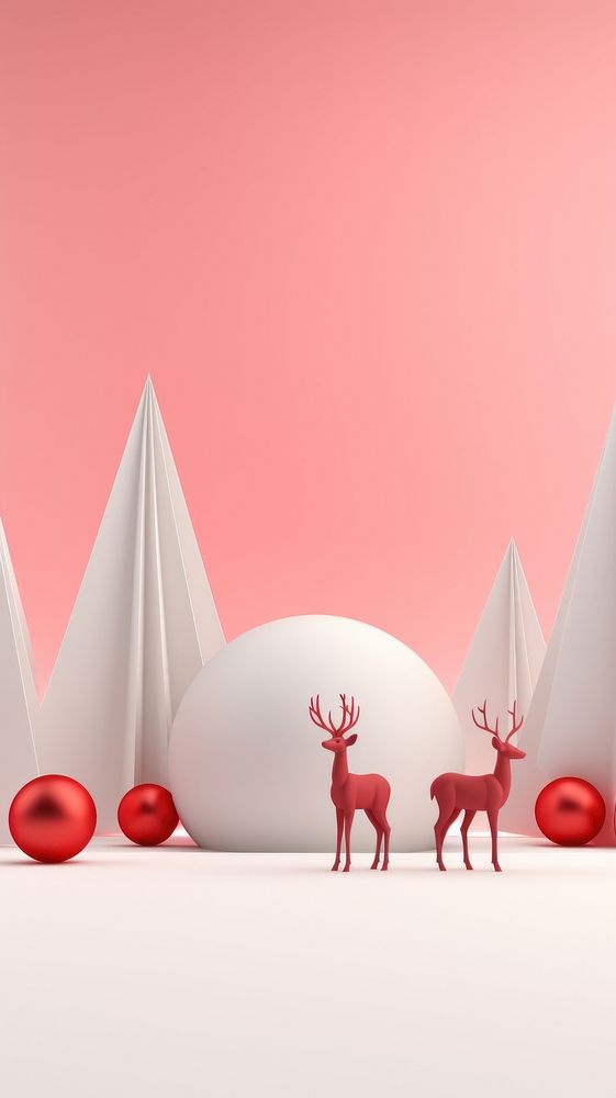 Christmas Wallpaper christmas animal mammal. AI generated Image by rawpixel.