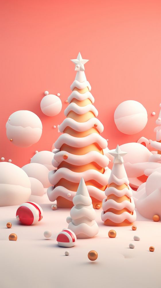 Christmas Wallpaper christmas confectionery celebration. AI generated Image by rawpixel.