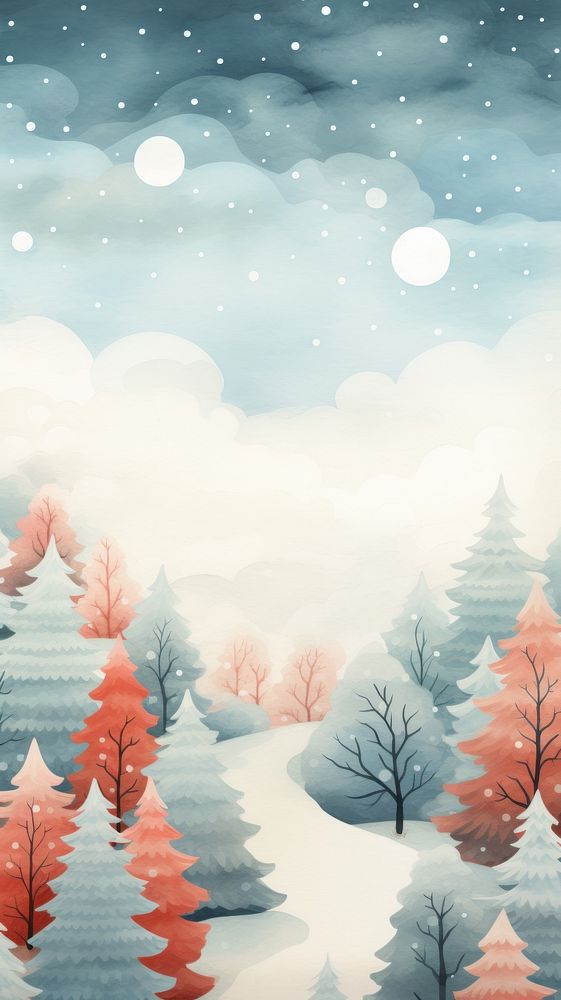 Christmas Wallpaper christmas outdoors nature. AI generated Image by rawpixel.