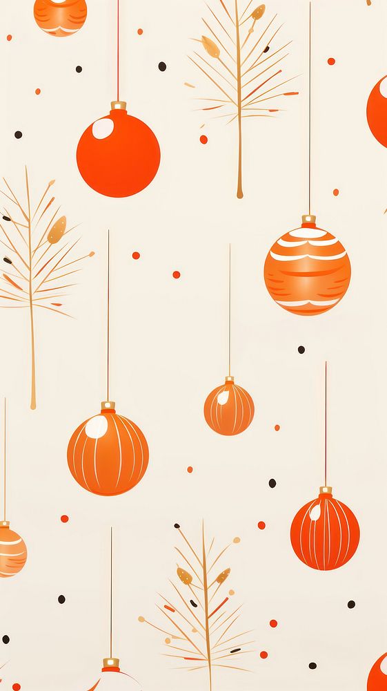Christmas Ornament Wallpaper pattern christmas wallpaper. AI generated Image by rawpixel.