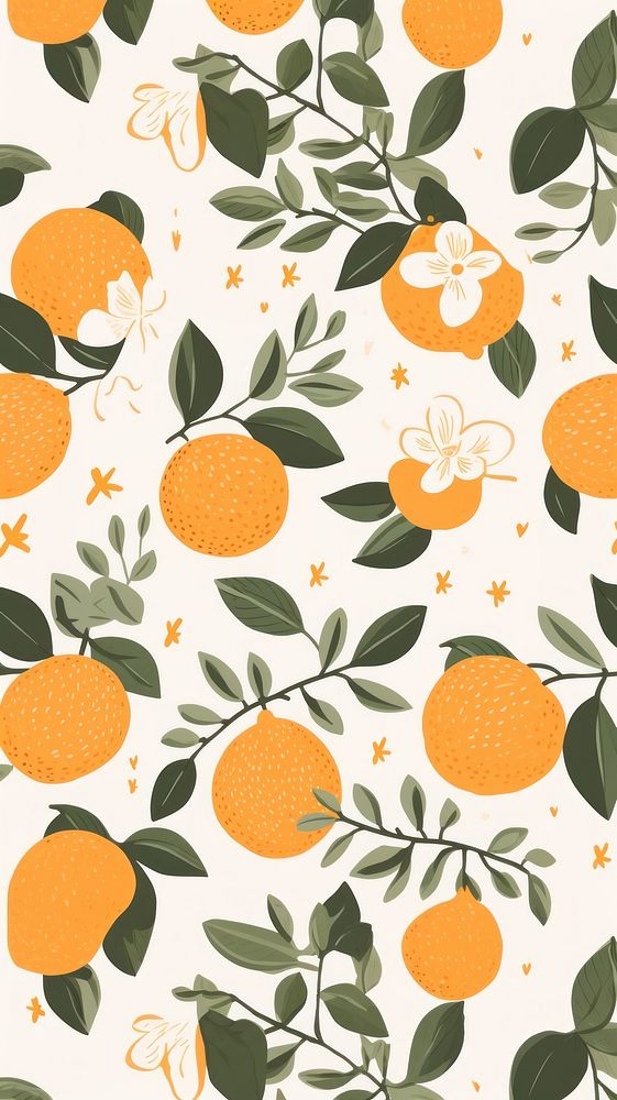 Oranges pattern backgrounds orange. AI generated Image by rawpixel.