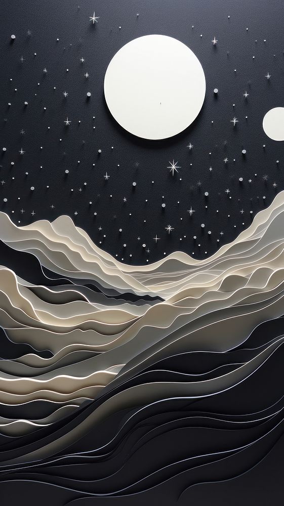 Dark space astronomy painting nature. AI generated Image by rawpixel.