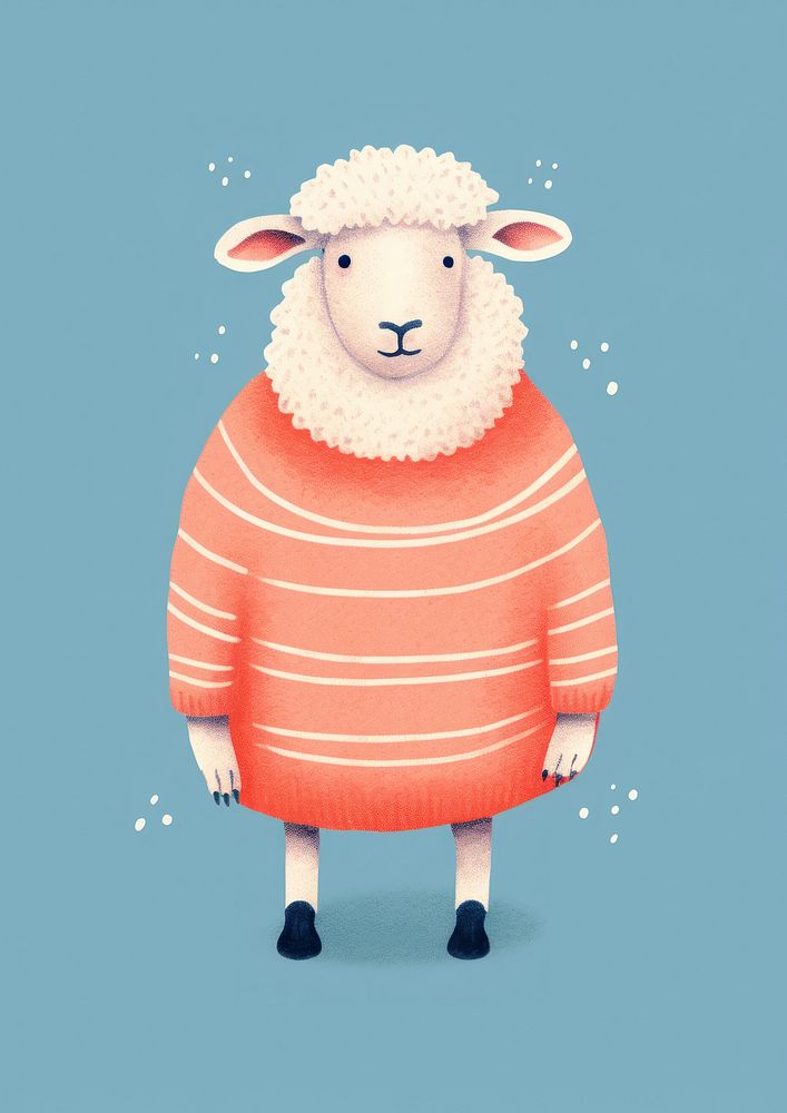 Sweater animal mammal sheep. AI generated Image by rawpixel.