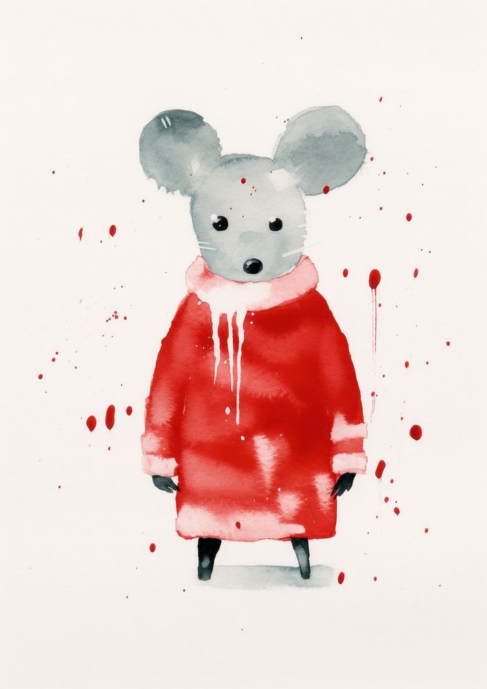 Art painting mouse rat. AI generated Image by rawpixel.
