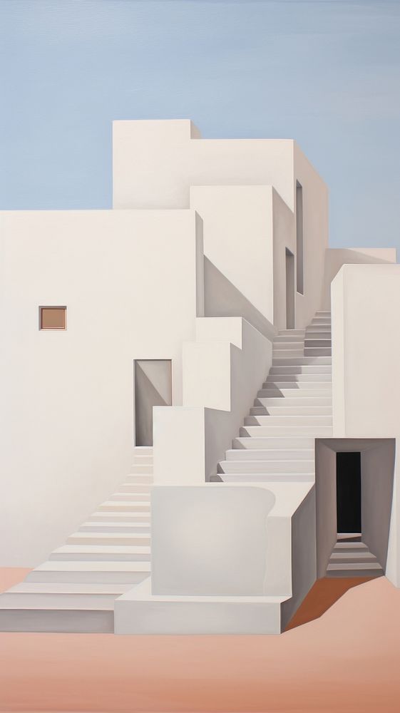 Building architecture staircase house. AI generated Image by rawpixel.