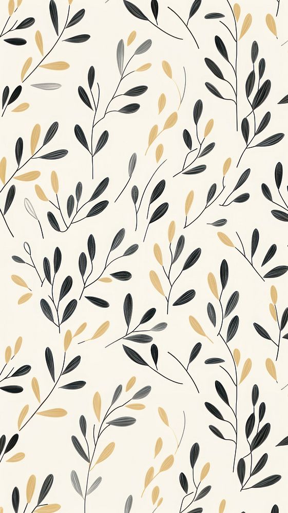 Plant tree pattern line backgrounds. AI generated Image by rawpixel.