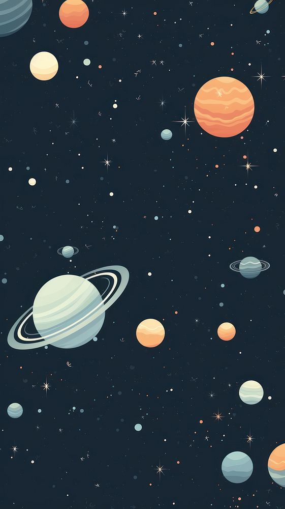 Planet astronomy space night. AI generated Image by rawpixel.