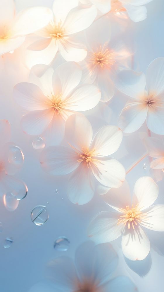 Flowers backgrounds outdoors blossom. AI generated Image by rawpixel.