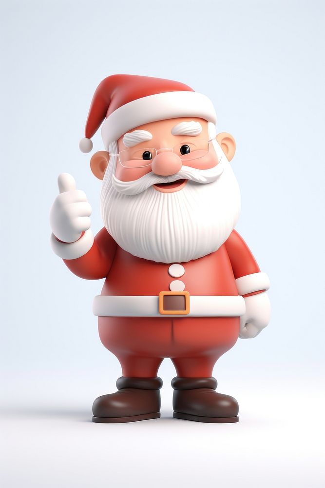 Santa Claus figurine cartoon toy. AI generated Image by rawpixel.